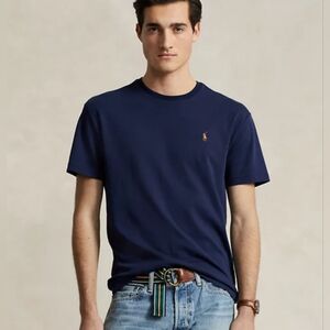 Polo Ralph Lauren navy men's shirt sleeve T-shirt, great condition, size m